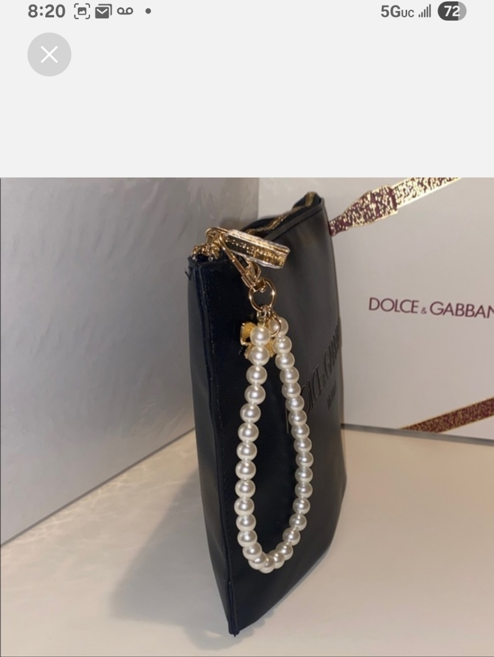 Dolce & Gabbana Black Pouch Gift Set with Blue Gloss and Pink Jar - Picture 9 of 10